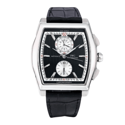 IWC Da Vinci Chronograph Black Stainless Steel Watch IW376421