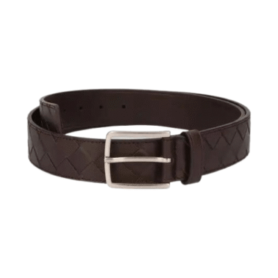 Bottega Veneta Brown 34mm Intrecciato Leather Belt 609182VCPQ32145
