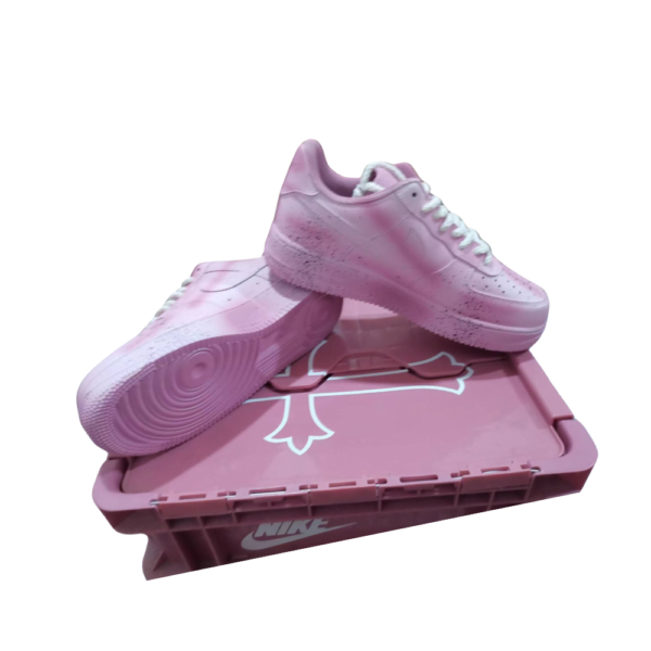 Chrome Hearts x Nike Air Force 1 Low Pink (Custom)(Unisex) - Image 6