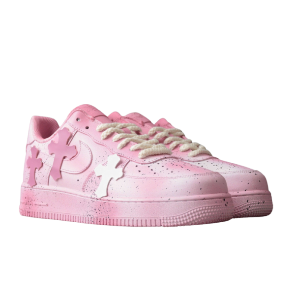 Chrome Hearts x Nike Air Force 1 Low Pink (Custom)(Unisex) - Image 5