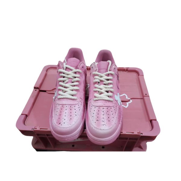 Chrome Hearts x Nike Air Force 1 Low Pink (Custom)(Unisex) - Image 4