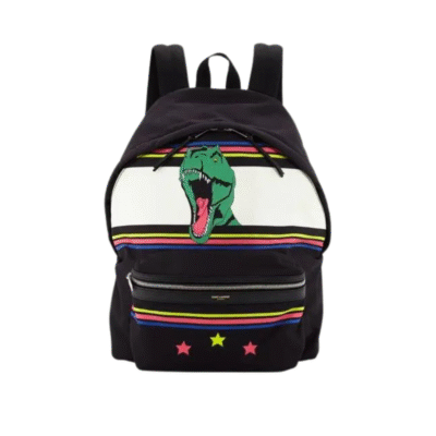 Saint Laurent City Dinosaur Backpack in Black