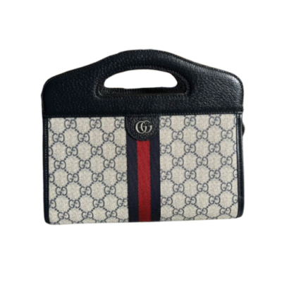 Gucci Dark Blue Ophidia GG Monogram Small Tote Handbag 69372496IWO