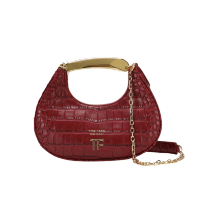Tom Ford Bianca Logo Plaque Top Handle Bag In Red
