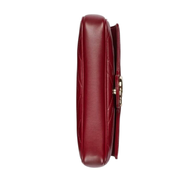 Gucci Rosso Ancora Red Matelassé Chevron GG Leather Marmont Mini Shoulder Bag 751526 AADQM 6241 - Image 9