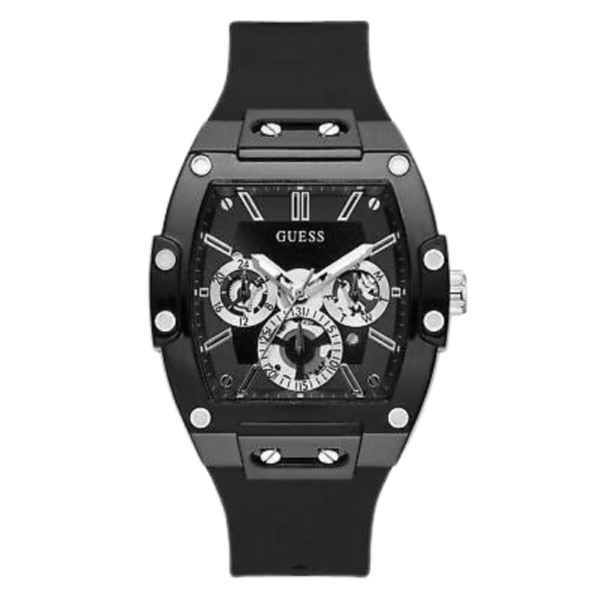 Guess Black Multi-Function Buckle Strap Watch GW0203G3