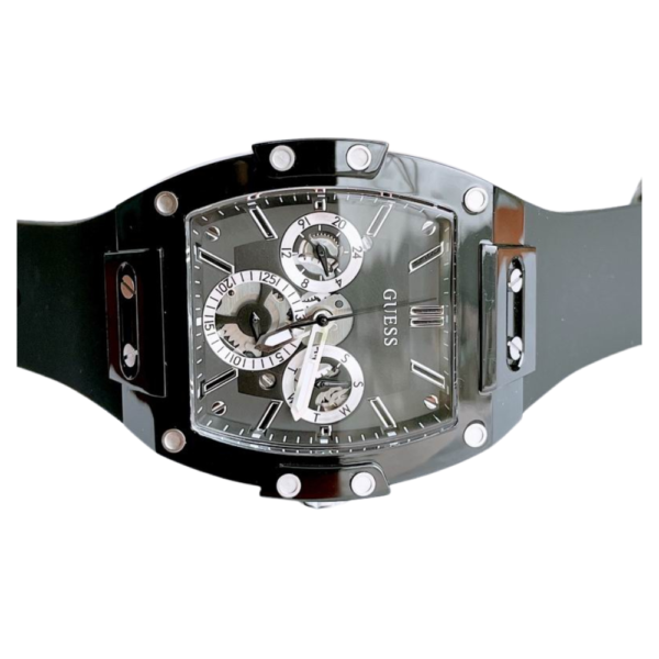 Guess Black Multi-Function Buckle Strap Watch GW0203G3 - Image 3