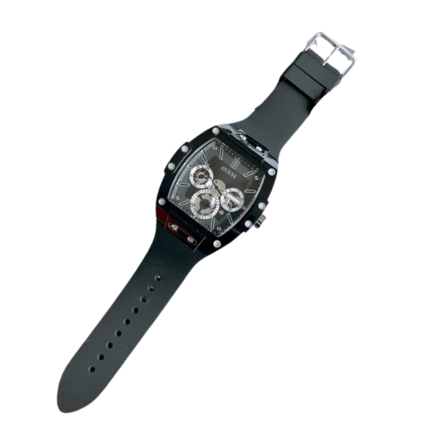 Guess Black Multi-Function Buckle Strap Watch GW0203G3 - Image 4