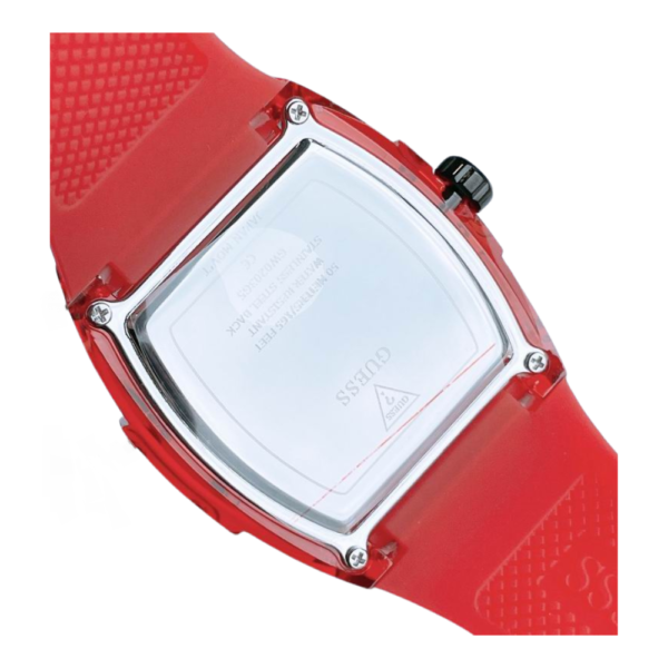 Guess Red Multi-Function Buckle Strap Watch GW0203G5 - Image 5