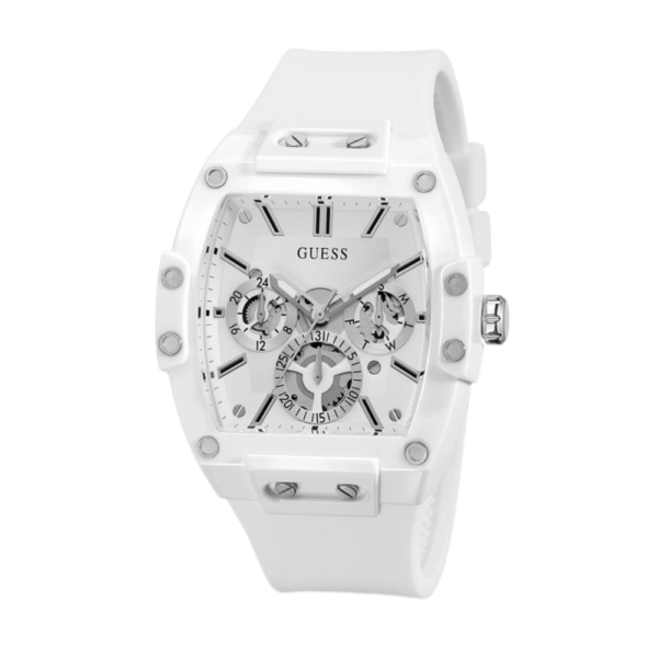 Guess White Multi-Function Buckle Strap Watch GW0203G2 - Image 2