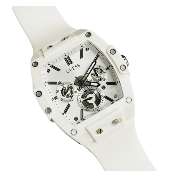 Guess White Multi-Function Buckle Strap Watch GW0203G2 - Image 5