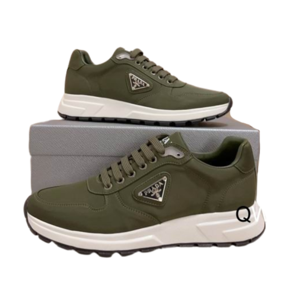 Prada Military Green Prax 01 Re-Nylon Sneakers 2EE369 3LFVF0161 FG000 - Image 4