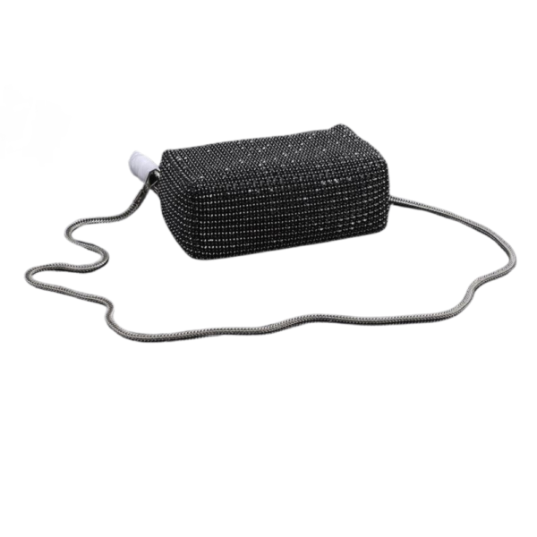 Alexander Wang Black heiress Pouch Crystal Mesh 071901 - Image 4