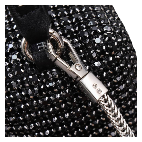 Alexander Wang Black heiress Pouch Crystal Mesh 071901 - Image 3