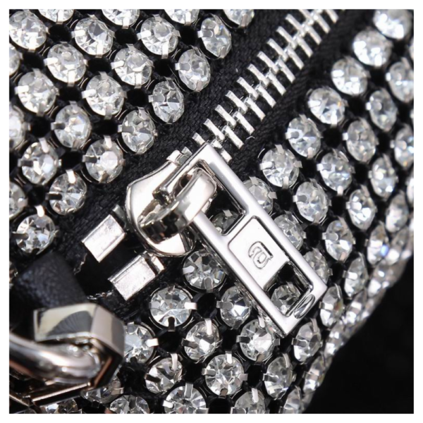 Alexander Wang White Heiress Pouch Crystal Mesh 2019P0813J100 - Image 5