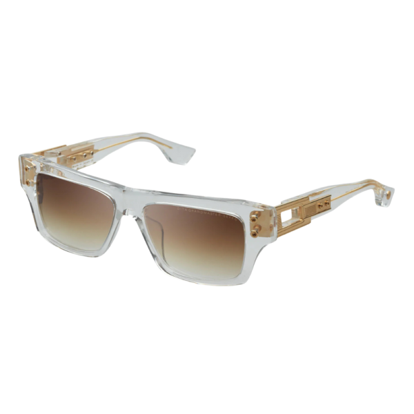 Dita Crystal Clear Yellow Gold Eyewear Grandmaster Seven Sunglasses DTS407 A 02 - Image 2