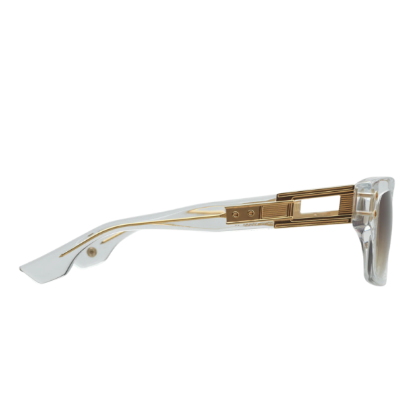 Dita Crystal Clear Yellow Gold Eyewear Grandmaster Seven Sunglasses DTS407 A 02 - Image 3