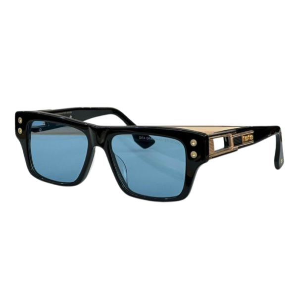 Dita Black Yellow Gold Eyewear Grandmaster Seven Sunglasses DTS407 A 01 - Image 2