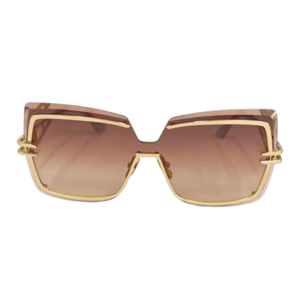 Dita Pink Rose Gold Eyewear Brokyn Sunglasses DTS440