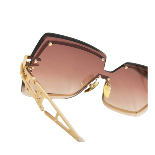 Dita Pink Rose Gold Eyewear Brokyn Sunglasses DTS440 - Image 4