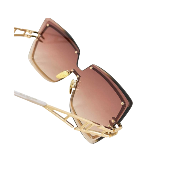 Dita Pink Rose Gold Eyewear Brokyn Sunglasses DTS440 - Image 5