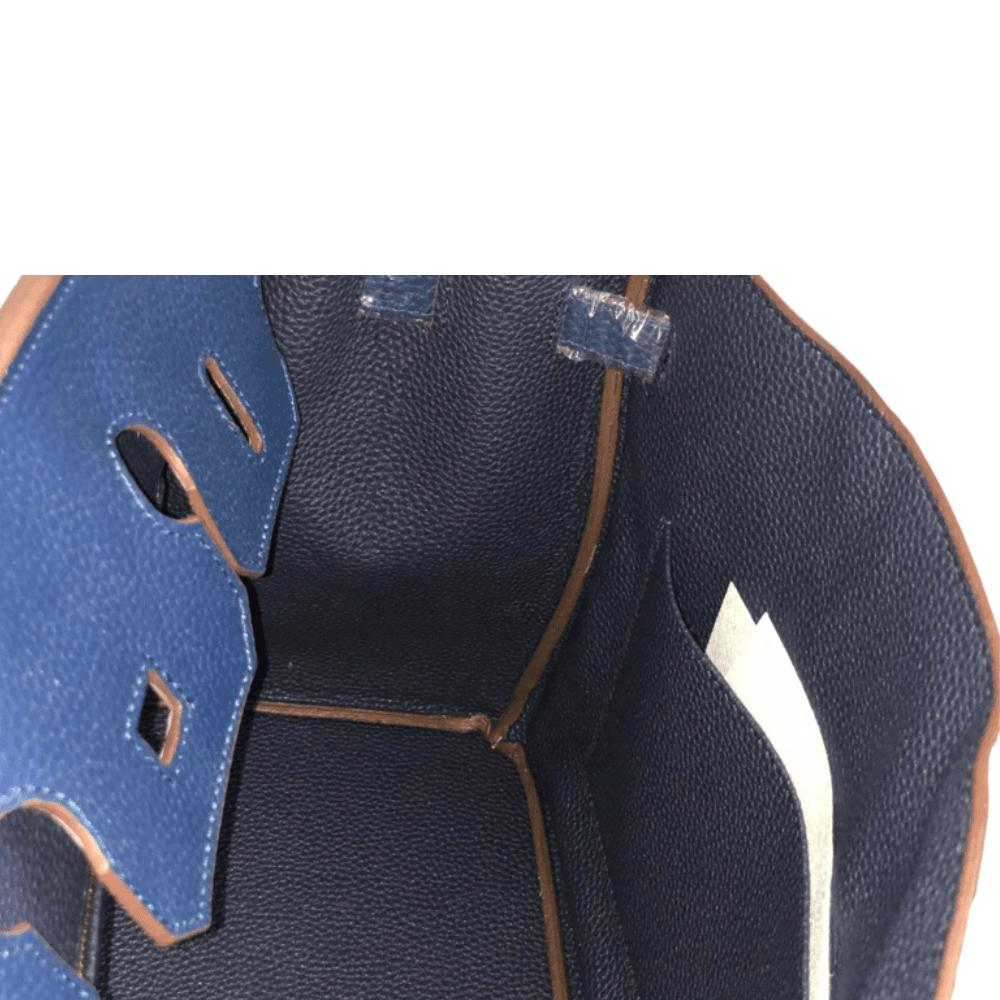 Navy Blue Hermès Birkin 30-35 Togo Leather with Gold Hardware - Image 9