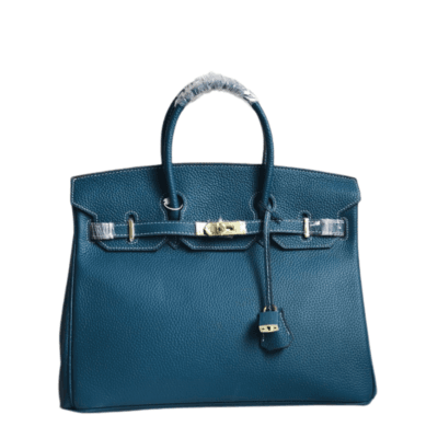 Ocean Blue Hermès Birkin 30-35 Togo Leather with Gold Hardware