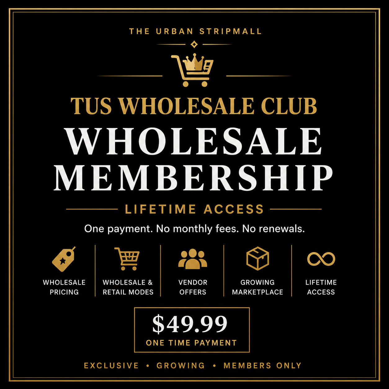 TUS Wholesale Club — Lifetime Membership