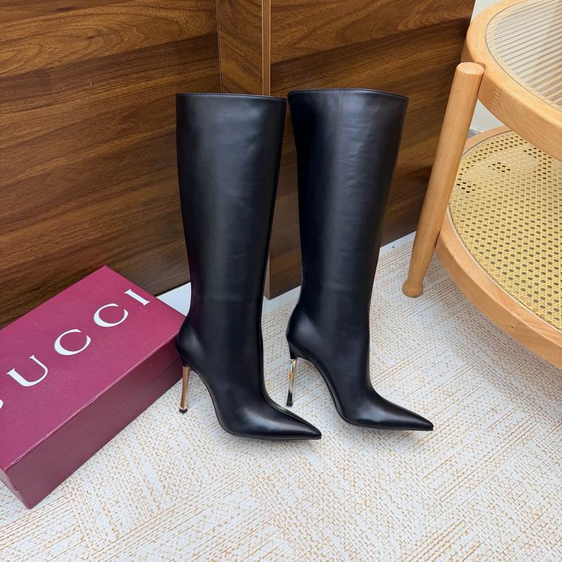 Gucci Black Bombshell Knee-High Boots MNS0921