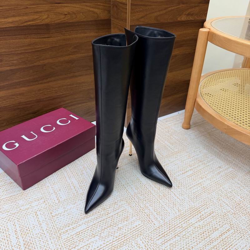 Gucci Black Bombshell Knee-High Boots MNS0921 - Image 4