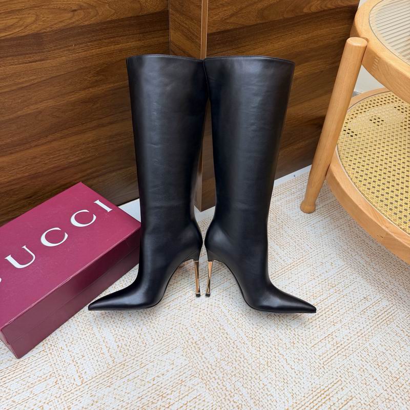 Gucci Black Bombshell Knee-High Boots MNS0921 - Image 8