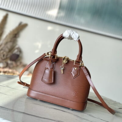 Louis Vuitton Cognac Brown Alma BB Handbag M25338