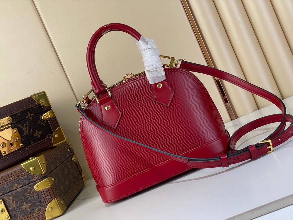 Louis Vuitton Cherry Red Alma BB Handbag M25562 - Image 2