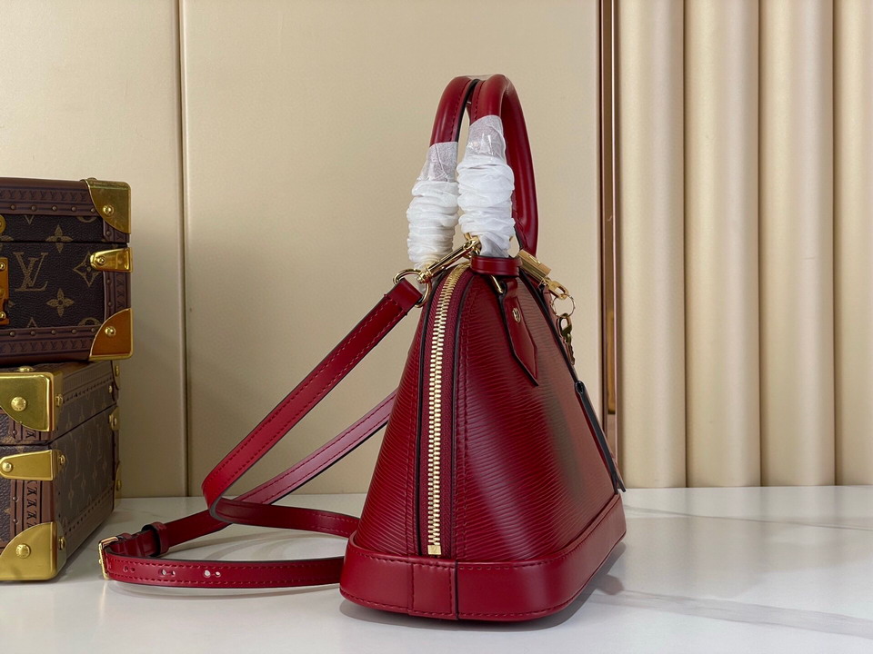 Louis Vuitton Cherry Red Alma BB Handbag M25562 - Image 3
