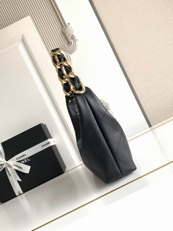 Chanel Black 25K Hobo Bag AS5837 - Image 4