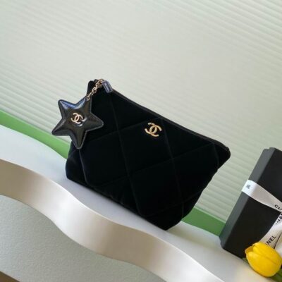 Chanel Black Coco Neige Pouch AP4847
