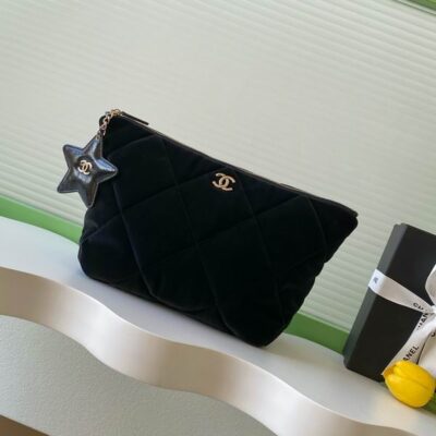Chanel Black Coco Neige Pouch AP4848