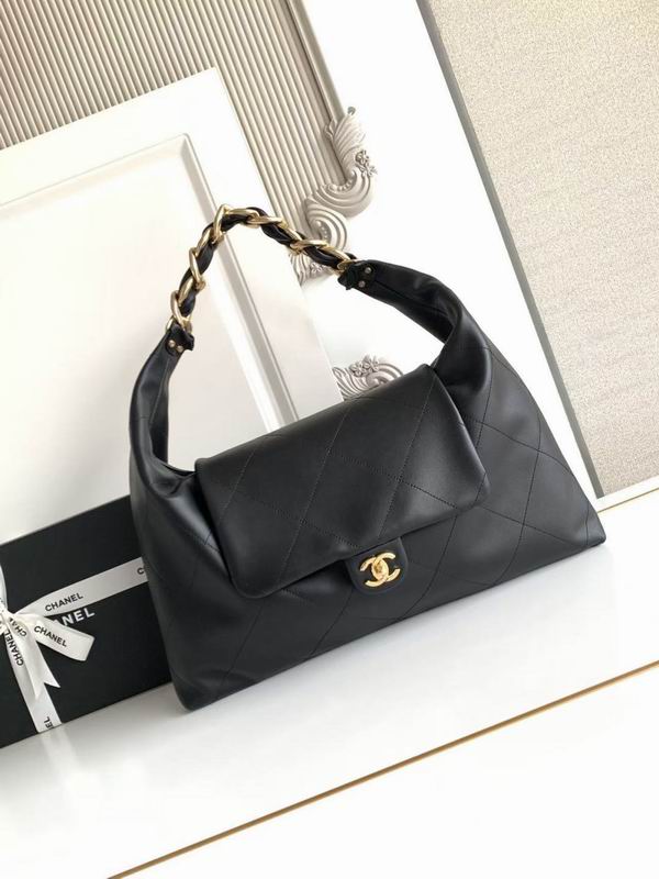 Chanel Black Maxi Hobo Bag AS5834