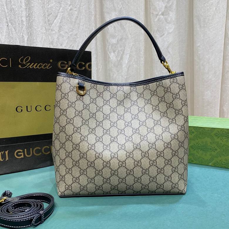 Gucci Beige Emblem Medium Bucket Crossbody Bag 1907021