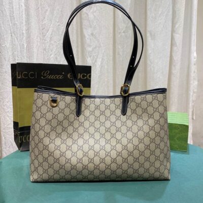 Gucci Beige GG Emblem Tote Handbag 1907030