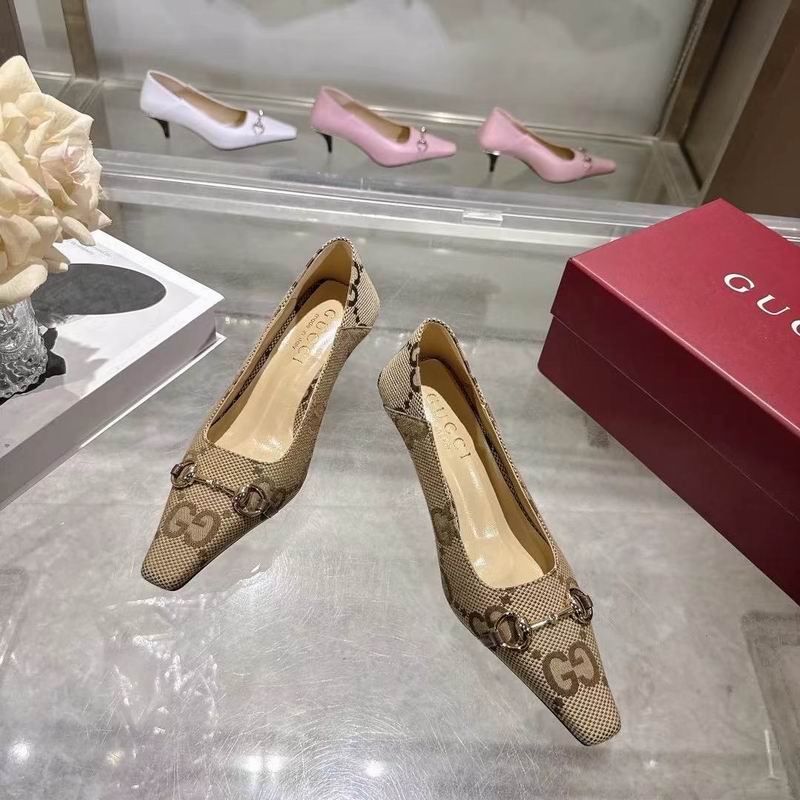 Gucci Beige GG Horsebit 3094787 Pumps MNS0909 - Image 3