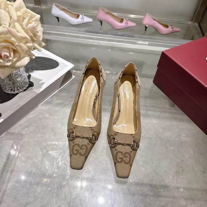 Gucci Beige GG Horsebit 3094787 Pumps MNS0909 - Image 4