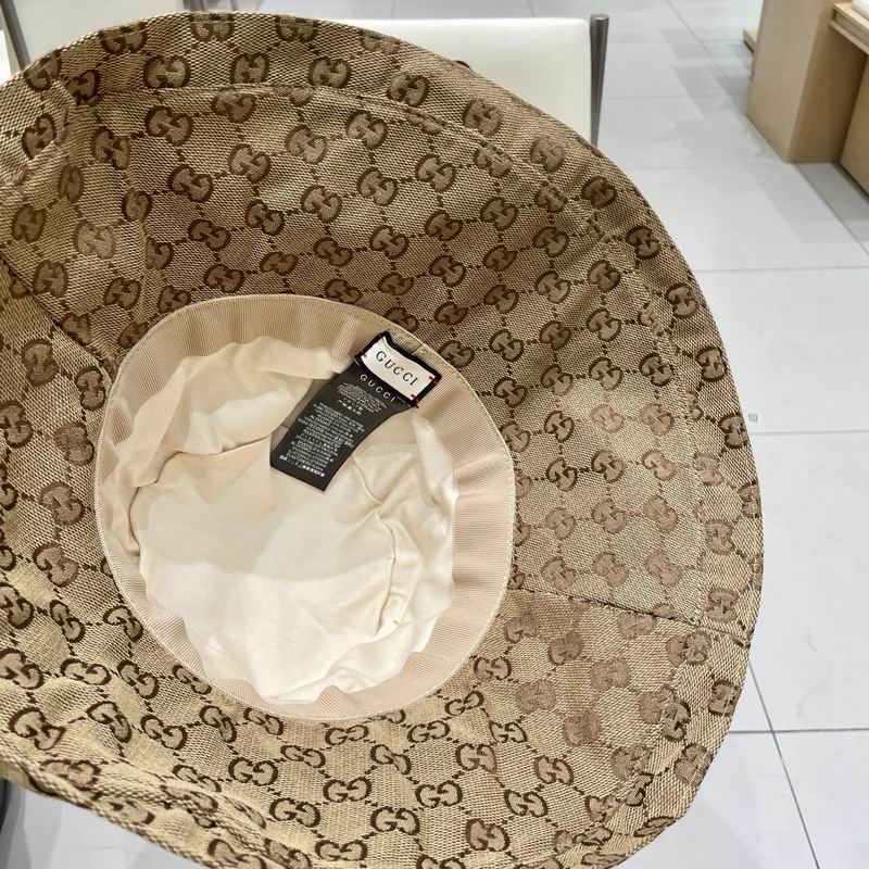Gucci Beige GG Wide-Brim Hat 4115466 - Image 5