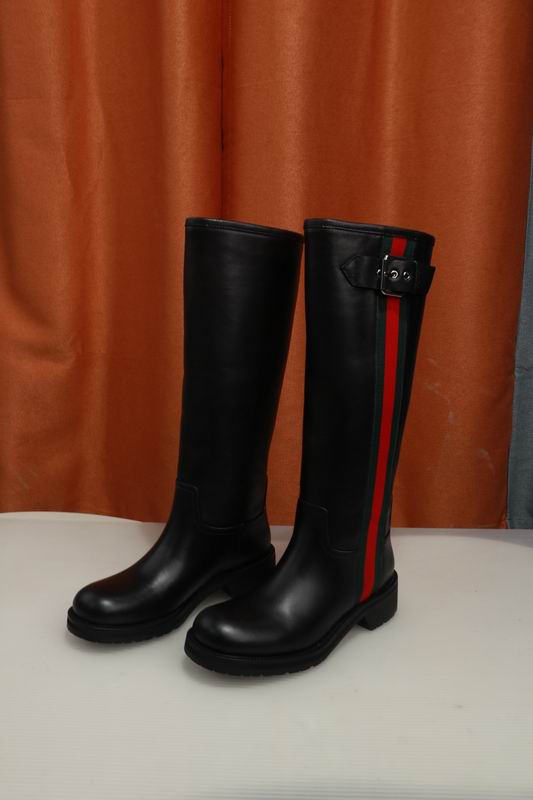 Gucci Black Biker 3096005 Knee-High Boots MNS0912