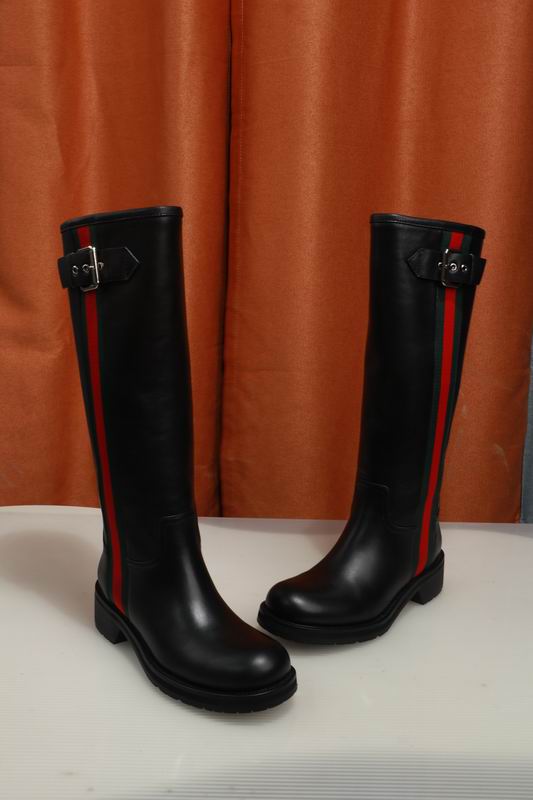 Gucci Black Biker 3096005 Knee-High Boots MNS0912 - Image 2
