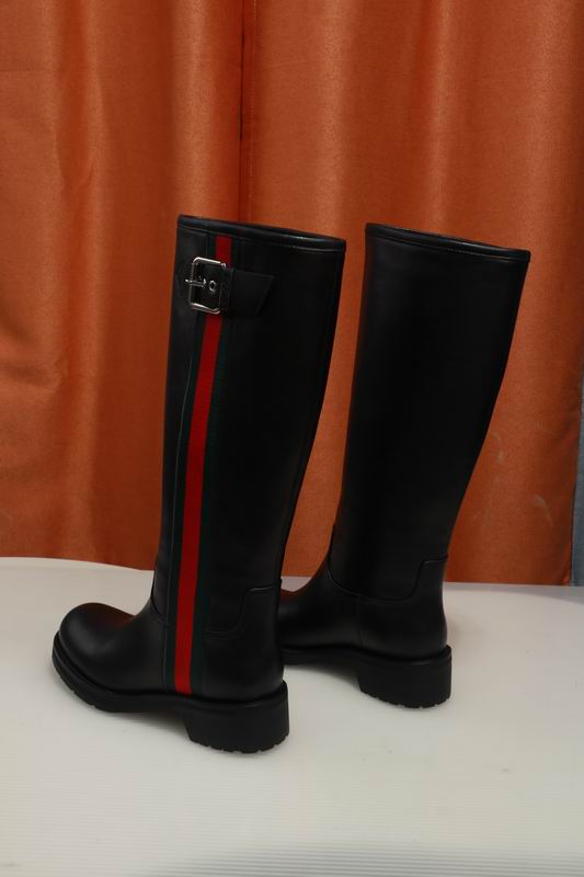 Gucci Black Biker 3096005 Knee-High Boots MNS0912 - Image 4