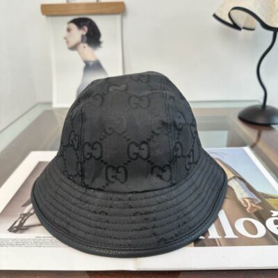 Gucci Black GG Bucket Hat 3916861