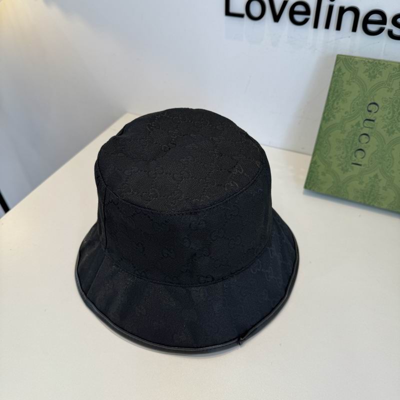 Gucci Black GG Double Chain Bucket Hat 3916867 - Image 4
