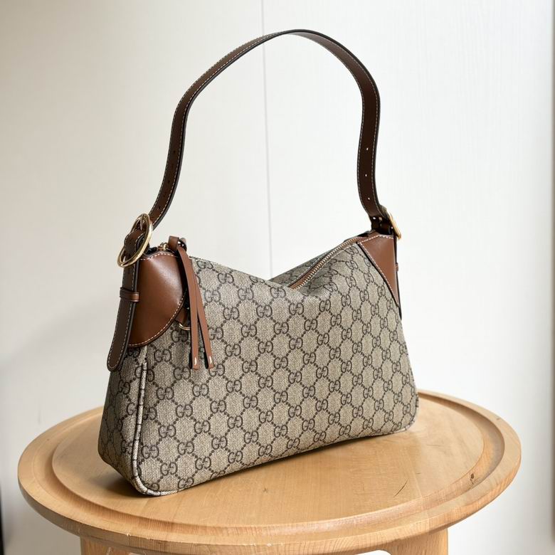 Gucci Dark Brown GG Emblem Shoulder Bag 1889185 - Image 2