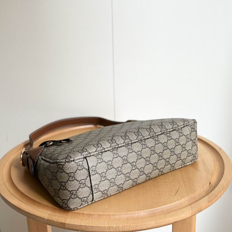 Gucci Dark Brown GG Emblem Shoulder Bag 1889185 - Image 3